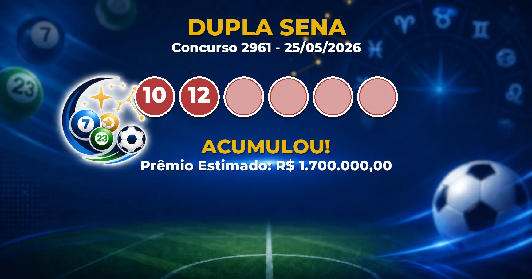 Dupla Sena Hoje: concurso 2961 acumula; confira o resultado Dupla Sena Hoje: concurso 2961 acumula; confira o resultado