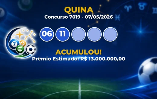 Resultado da Quina Concurso 7019