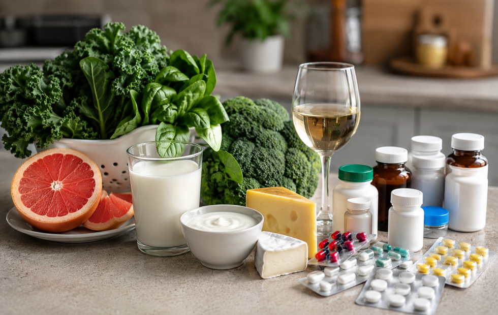 Certos alimentos podem prejudicar o funcionamento dos remédios