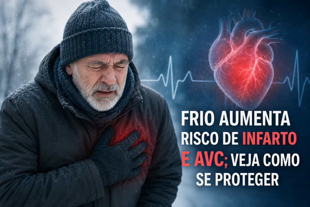 Frio aumenta risco de infarto e AVC; veja como se proteger