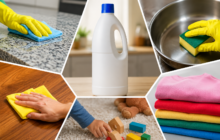 Nem toda superfície pode receber água sanitária; veja os cuidados
