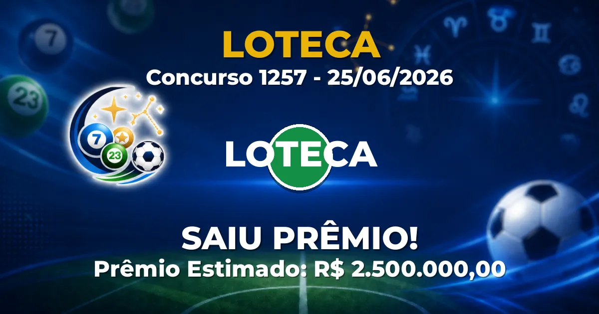 Loteca Hoje: resultado do concurso 1257 tem ganhadores
