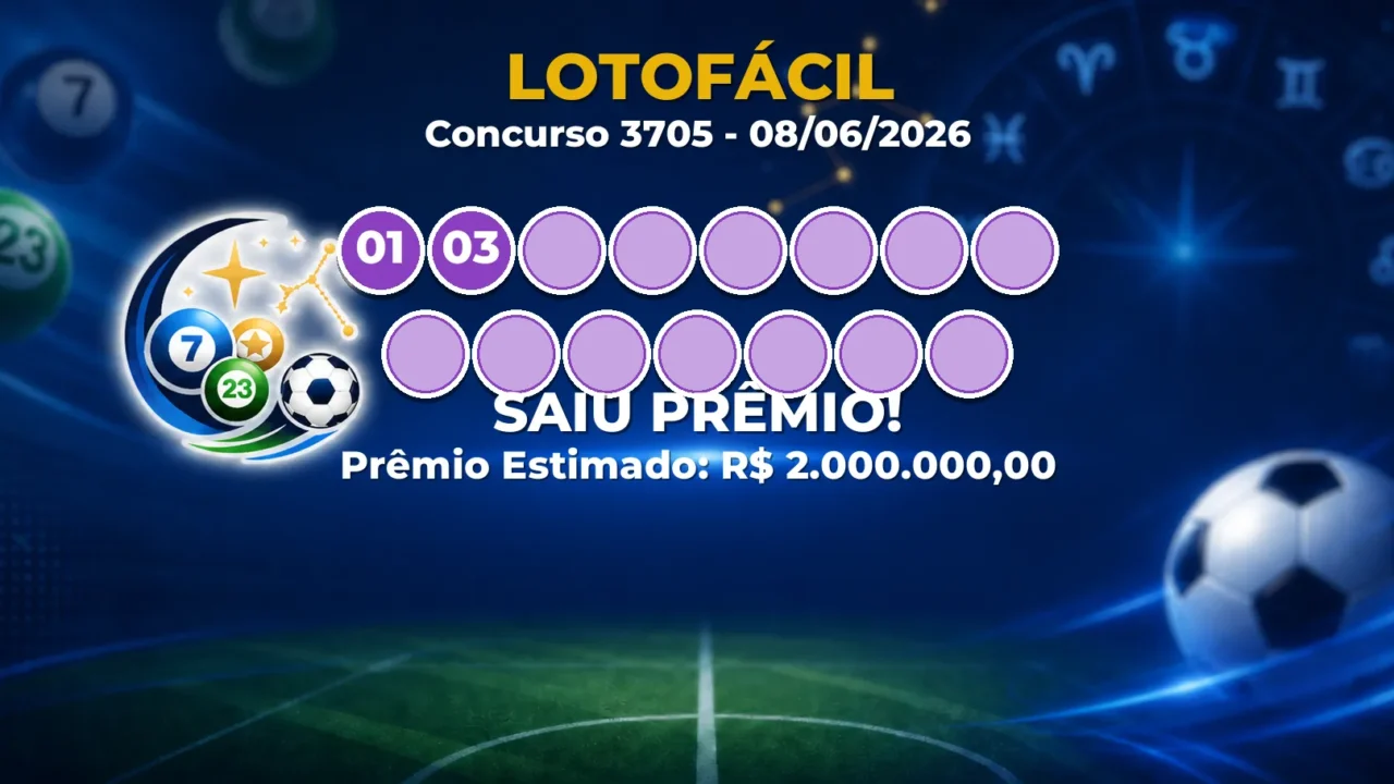 Lotofácil Hoje: confira as dezenas sorteadas no concurso 3705