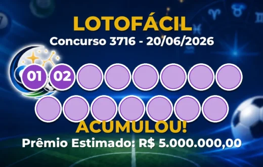 Lotofácil Hoje: concurso 3716 acumula; confira o resultado Lotofácil Hoje: concurso 3716 acumula; confira o resultado