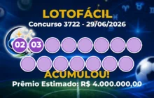 Lotofácil Hoje: concurso 3722 acumula; confira o resultado