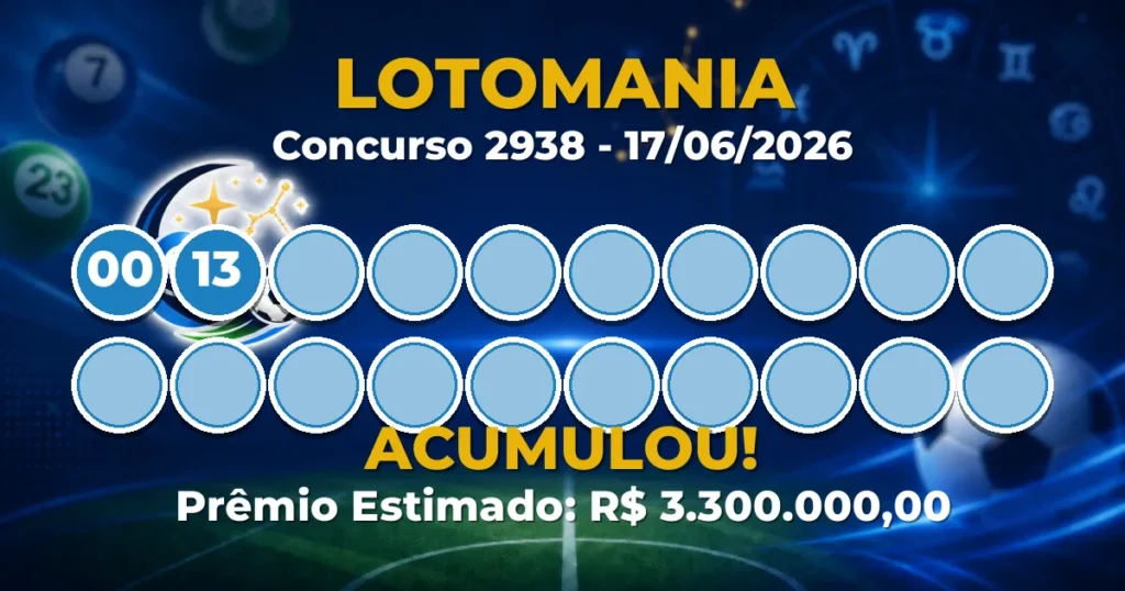 Lotomania Hoje: concurso 2938 acumula; confira o resultado