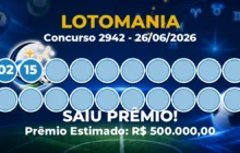 Lotomania Hoje: resultado do concurso 2942 tem ganhadores