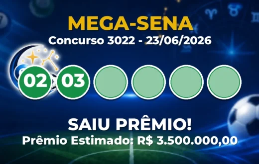 Mega-Sena Hoje: resultado do concurso 3022 tem ganhadores Mega-Sena Hoje: resultado do concurso 3022 tem ganhadores