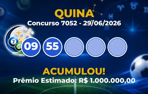 Quina Hoje: concurso 7052 acumula; confira o resultado Quina Hoje: concurso 7052 acumula; confira o resultado