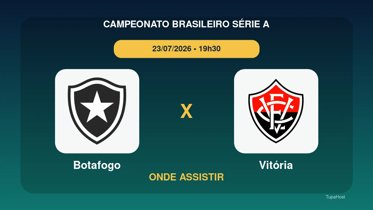 Botafogo x Vitória onde assistir