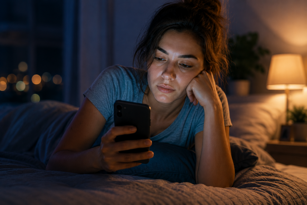 Desconectar antes de dormir pode ajudar a aliviar o impacto do excesso de telas Desconectar antes de dormir pode ajudar a aliviar o impacto do excesso de telas