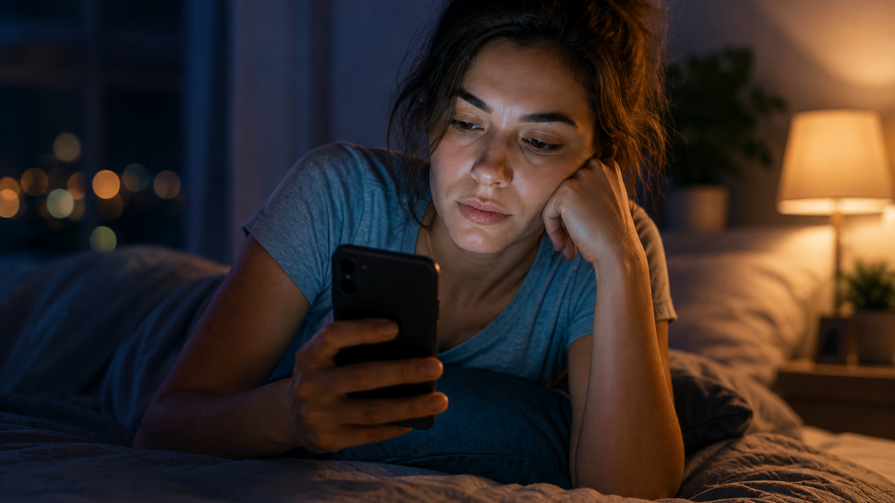 Desconectar antes de dormir pode ajudar a aliviar o impacto do excesso de telas