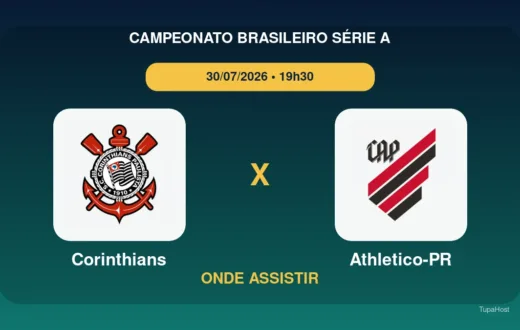 Corinthians x Athletico-PR onde assistir
