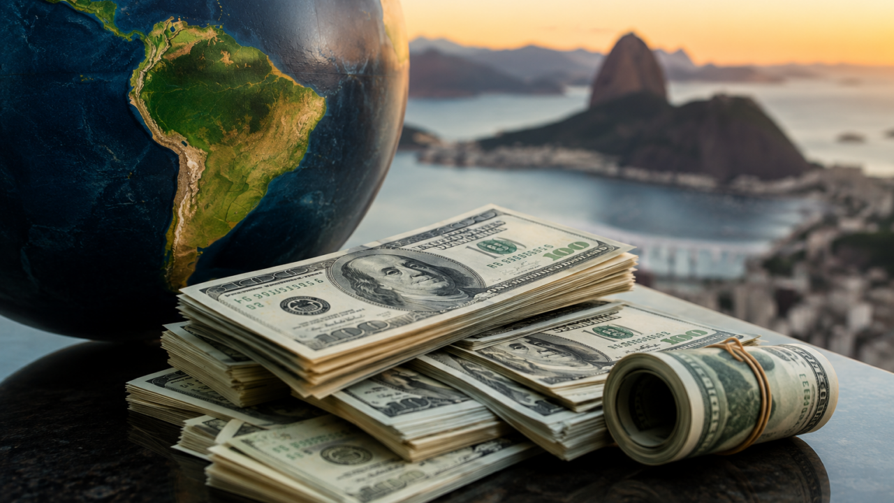 Entrada de dólares no Brasil atinge maior nível para um primeiro semestre desde 2018