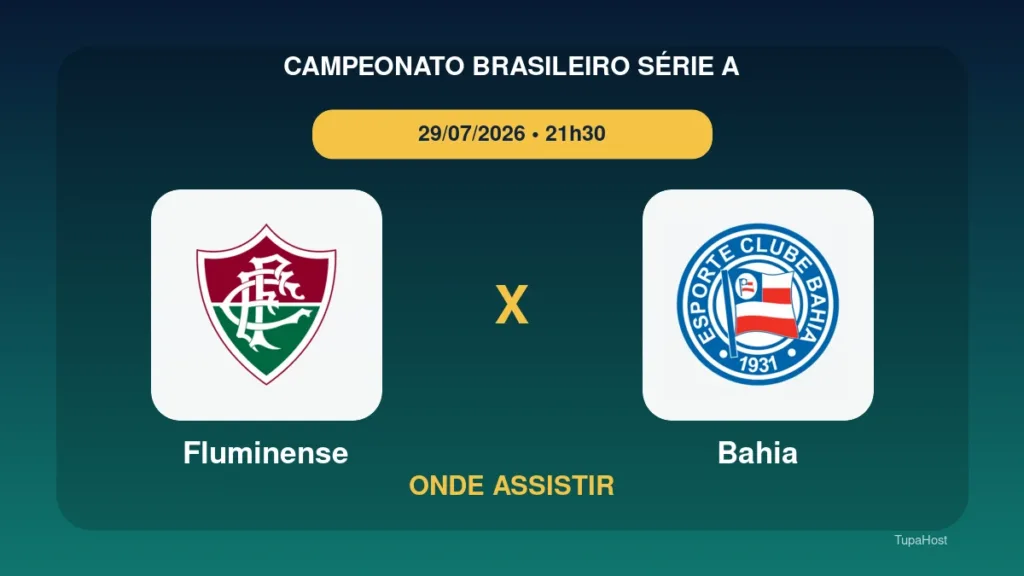 Fluminense x Bahia onde assistir