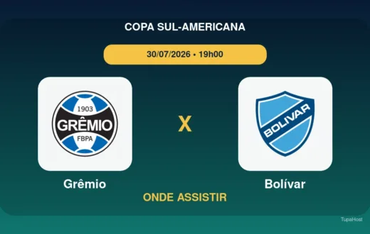 Grêmio x Bolívar onde assistir