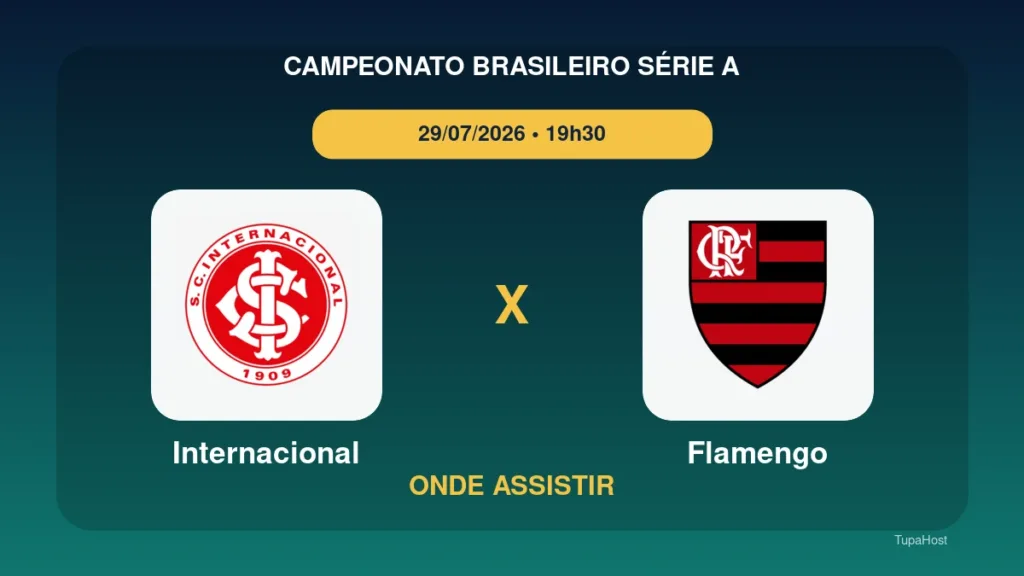 Internacional x Flamengo onde assistir
