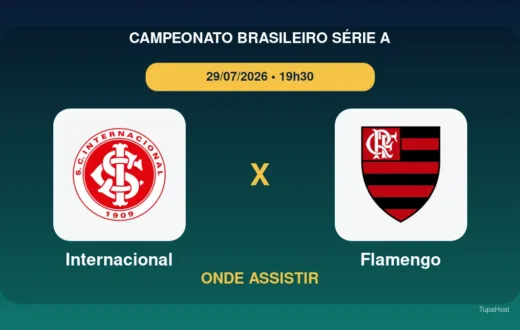 Internacional x Flamengo onde assistir