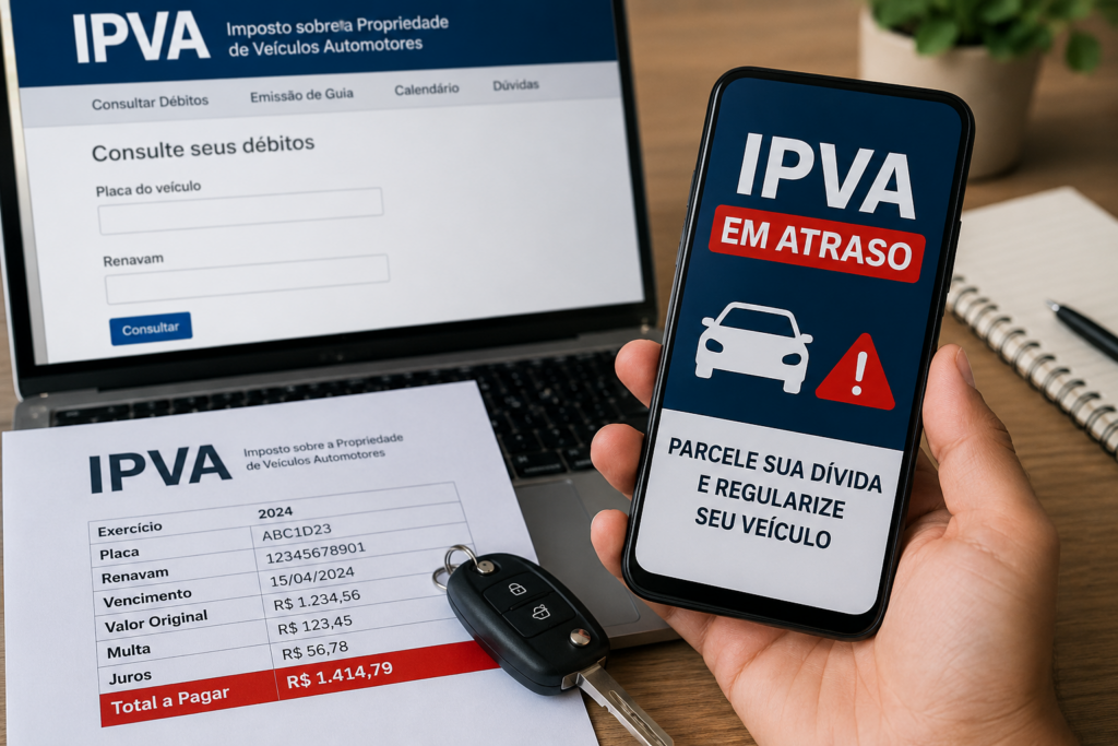 Como parcelar o IPVA atrasado e deixar a documentação do veículo regularizada Como parcelar o IPVA atrasado e deixar a documentação do veículo regularizada