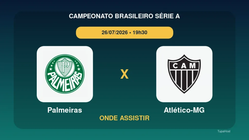 Palmeiras x Atlético-MG onde assistir