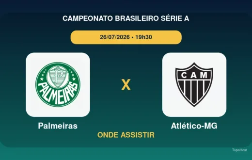 Palmeiras x Atlético-MG onde assistir