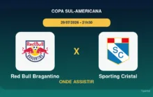 Red Bull Bragantino x Sporting Cristal onde assistir