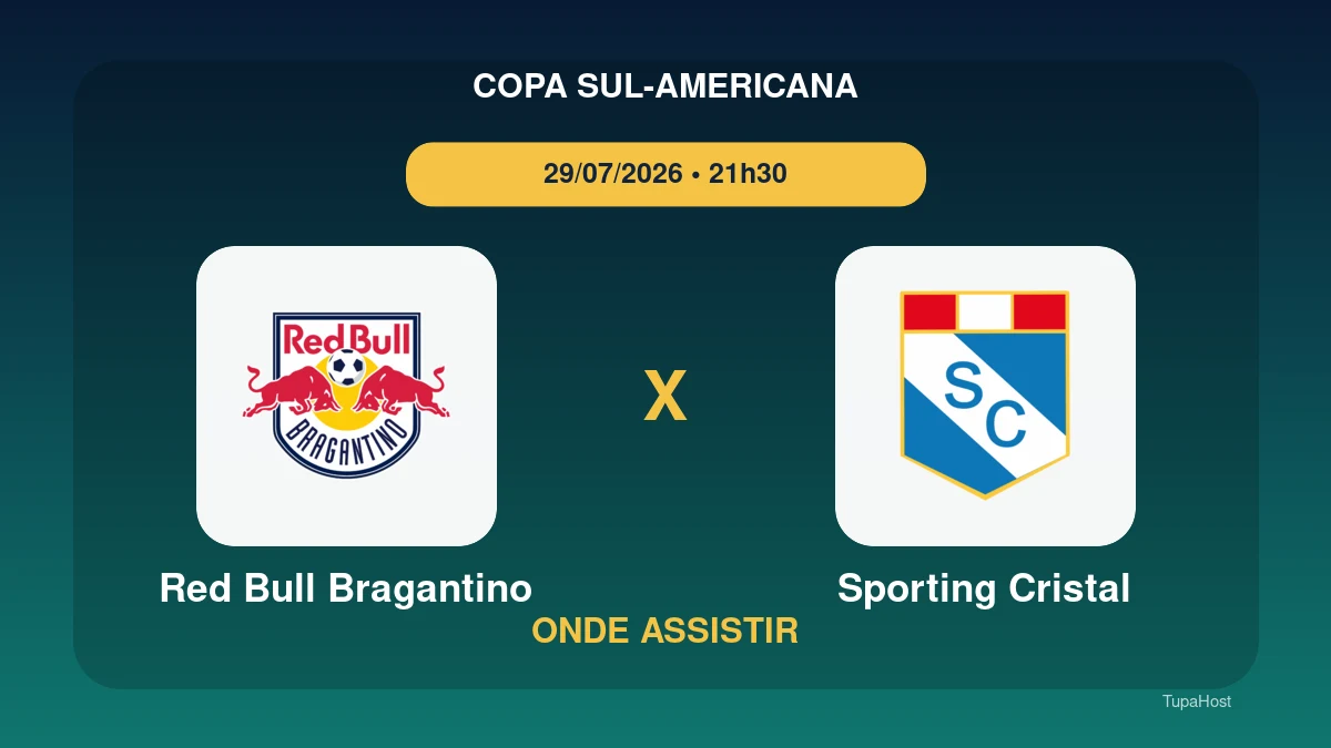 Red Bull Bragantino x Sporting Cristal onde assistir