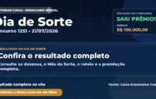 Resultado da Dia de Sorte de hoje, concurso 1251