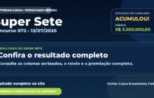 Resultado da Super Sete de hoje, concurso 872