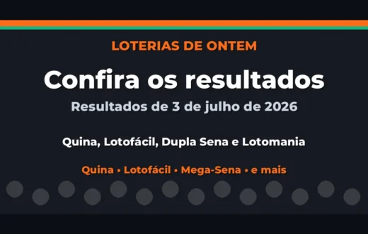 Confira o Resultado da Quina, Lotofácil de ontem e outras loterias Confira o Resultado da Quina, Lotofácil de ontem e outras loterias