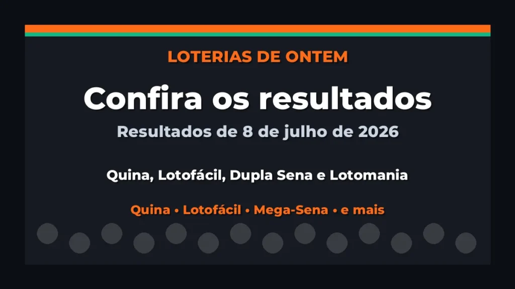 Confira o Resultado da Quina, Lotofácil de ontem e outras loterias