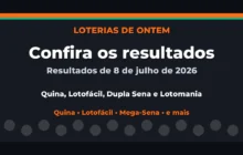 Confira o Resultado da Quina, Lotofácil de ontem e outras loterias