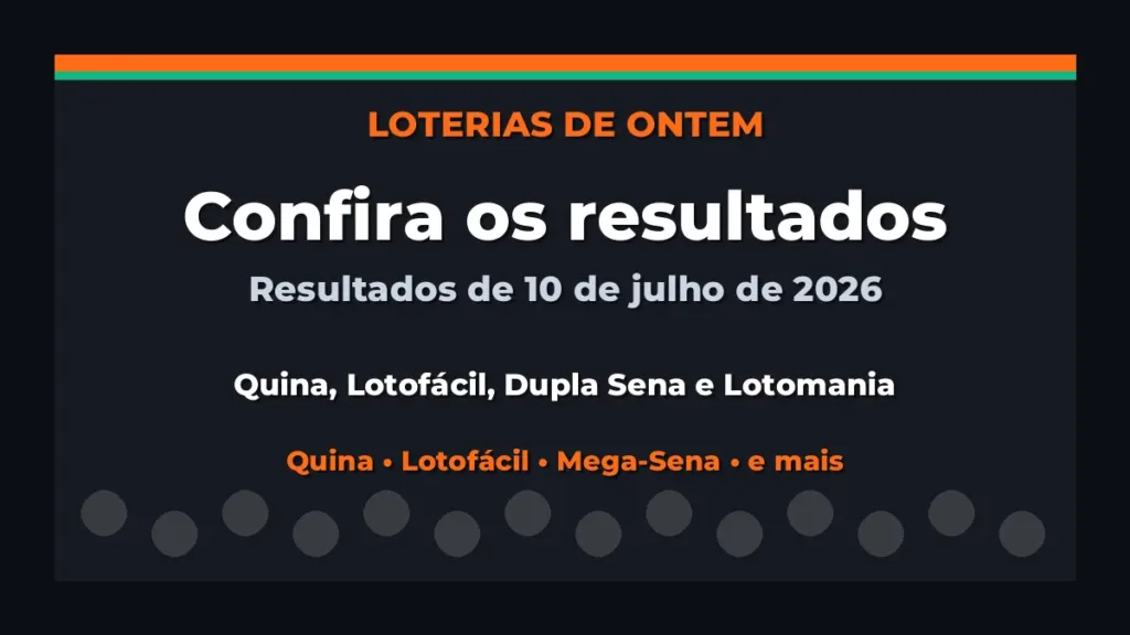 Confira o Resultado da Quina, Lotofácil de ontem e outras loterias Confira o Resultado da Quina, Lotofácil de ontem e outras loterias