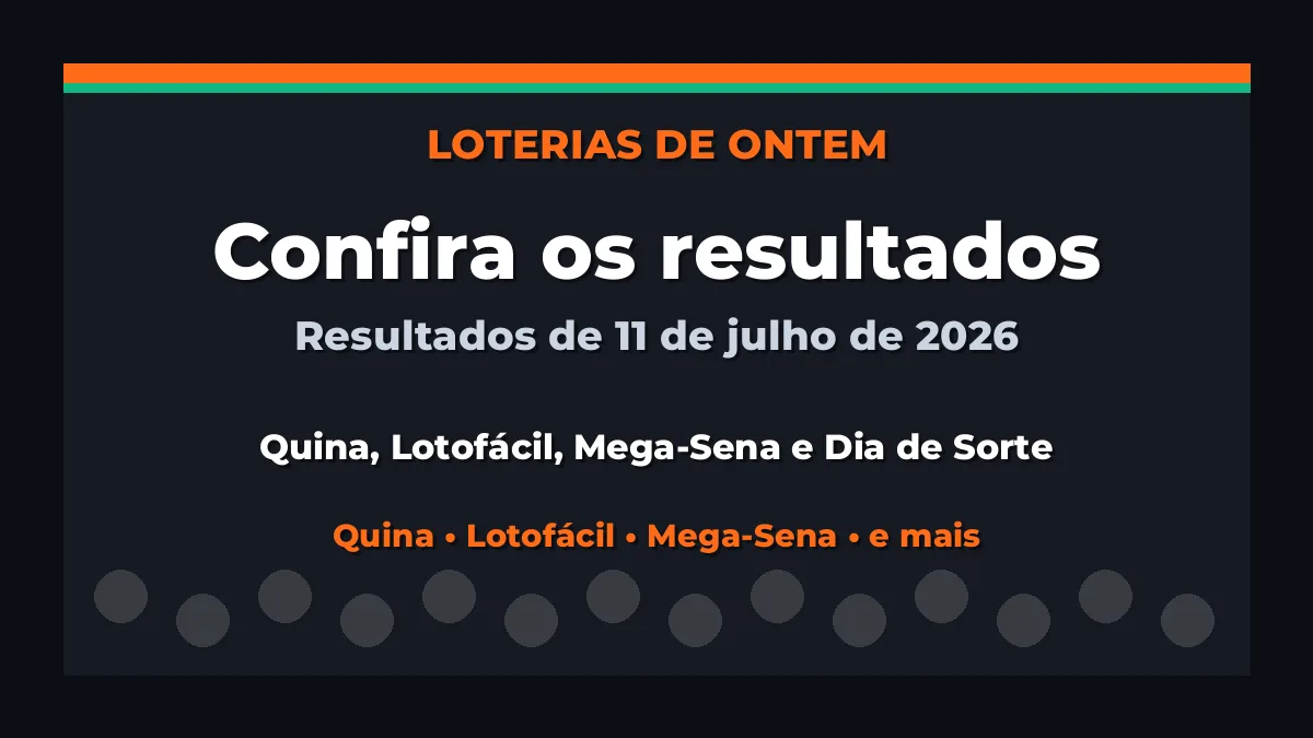 Confira o Resultado da Quina, Lotofácil de ontem e outras loterias