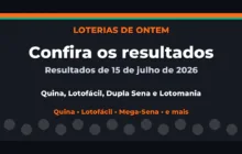 Confira o Resultado da Quina, Lotofácil de ontem e outras loterias