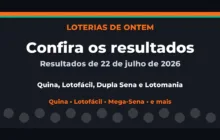 Confira o Resultado da Quina, Lotofácil de ontem e outras loterias