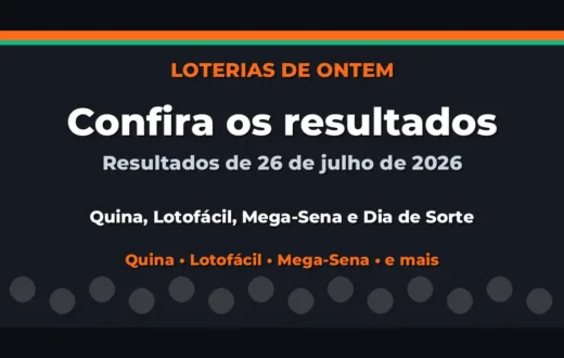 Confira o Resultado da Quina, Lotofácil de ontem e outras loterias