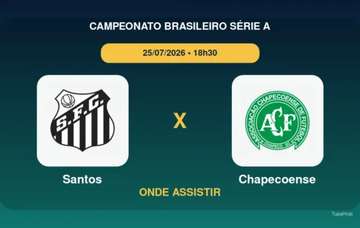 Santos x Chapecoense onde assistir