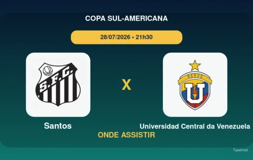 Santos x Universidad Central da Venezuela onde assistir