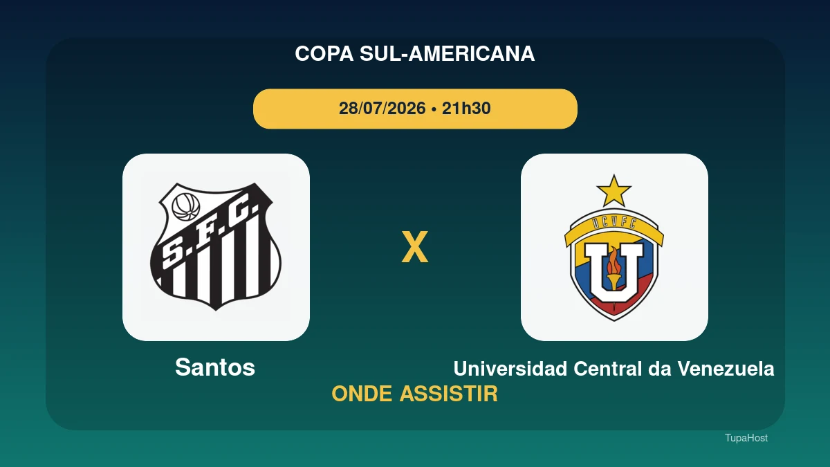 Santos x Universidad Central da Venezuela onde assistir