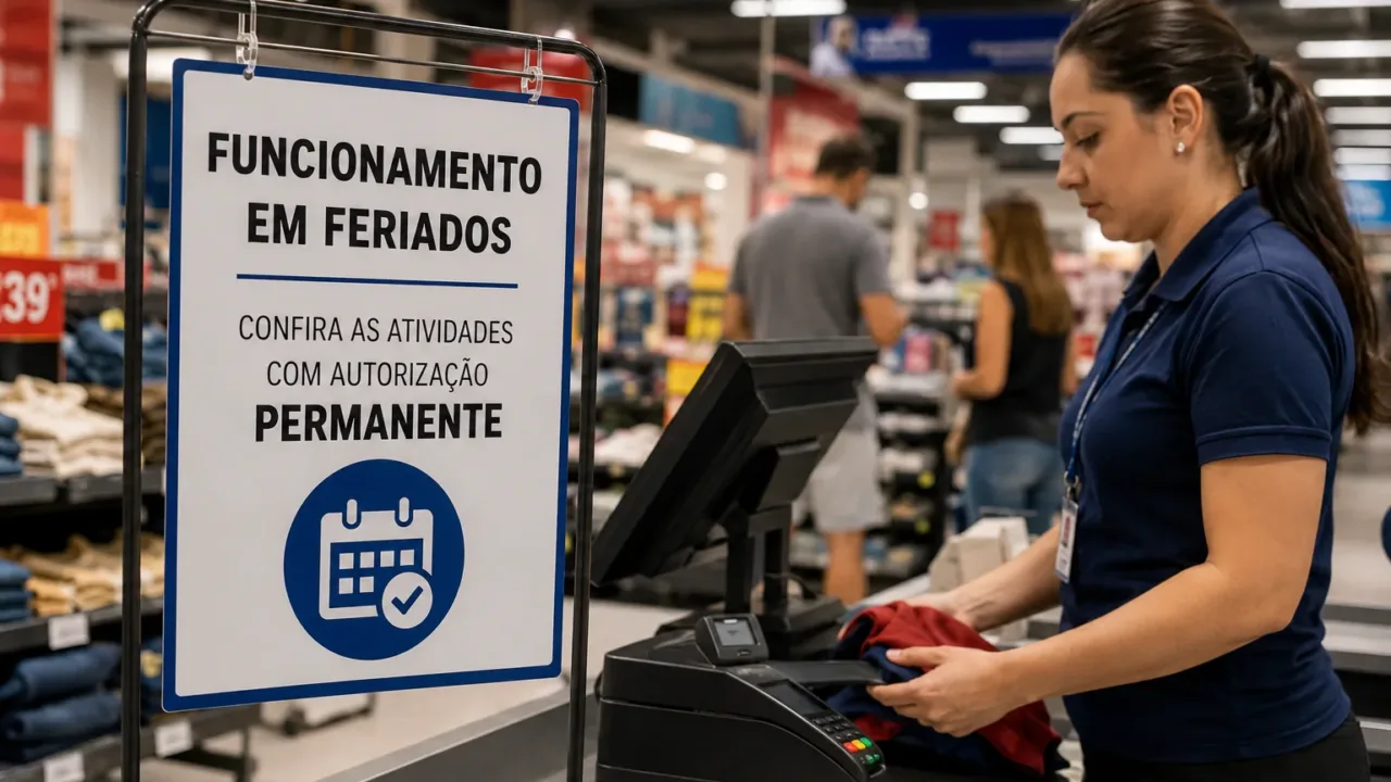 Funcionamento do comércio nos feriados: veja quem já possui autorização definitiva