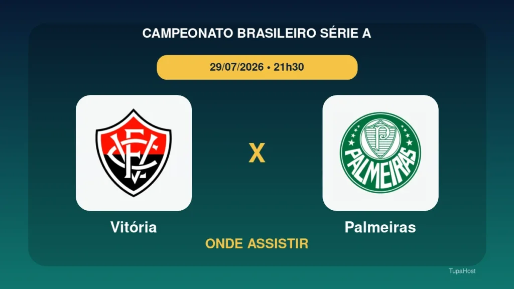 Vitória x Palmeiras onde assistir