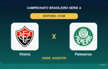 Vitória x Palmeiras onde assistir