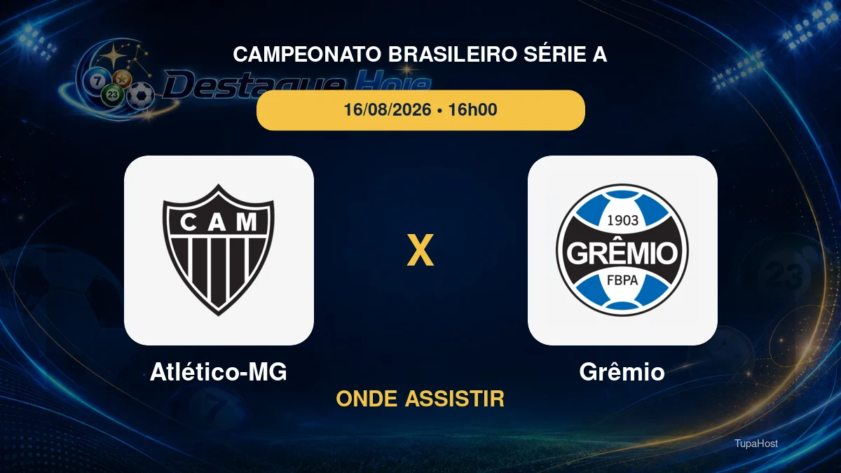 Atlético-MG x Grêmio onde assistir