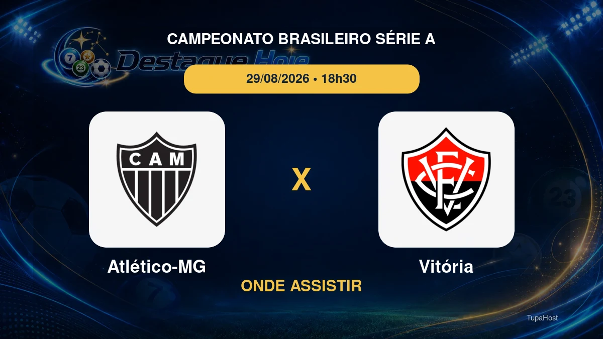 Atlético-MG x Vitória onde assistir