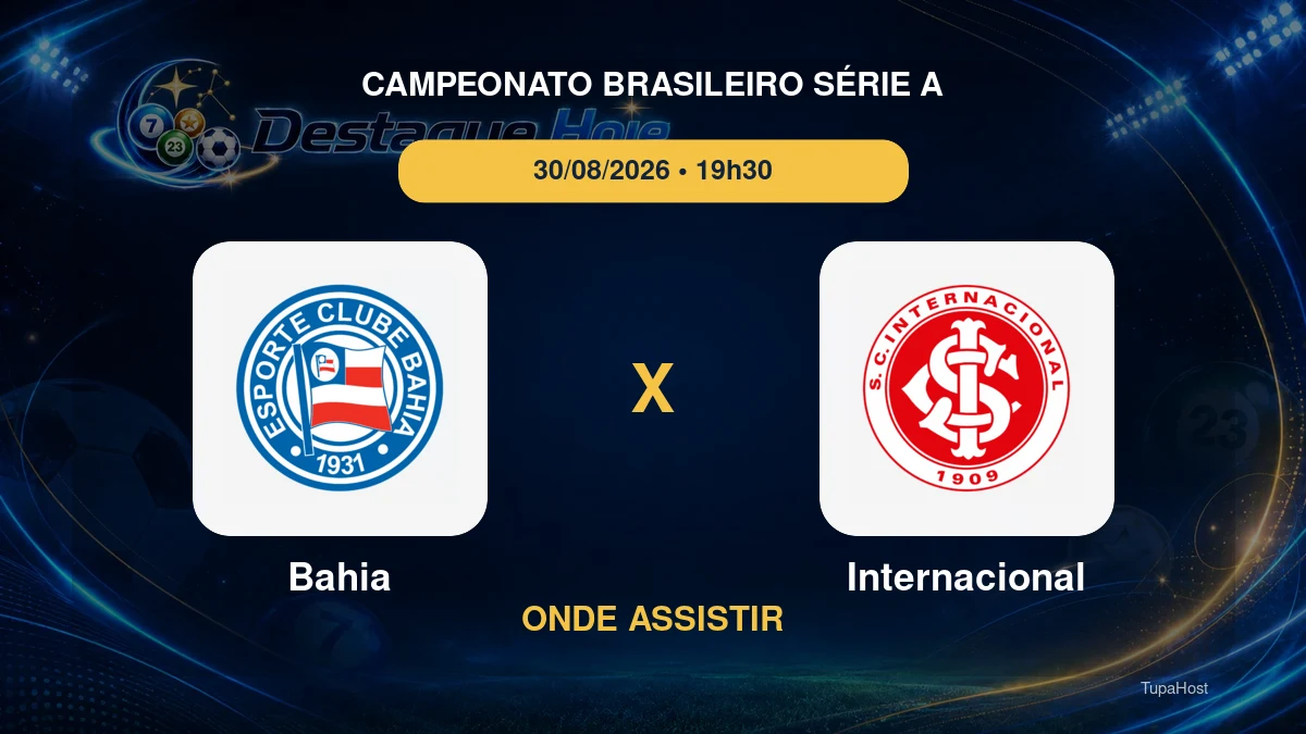Bahia x Internacional onde assistir
