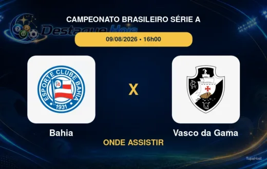 Bahia x Vasco da Gama onde assistir