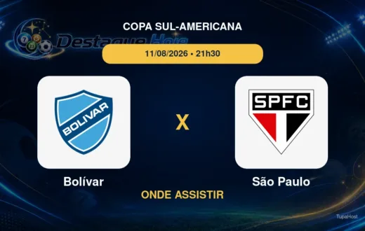 Bolívar x São Paulo onde assistir