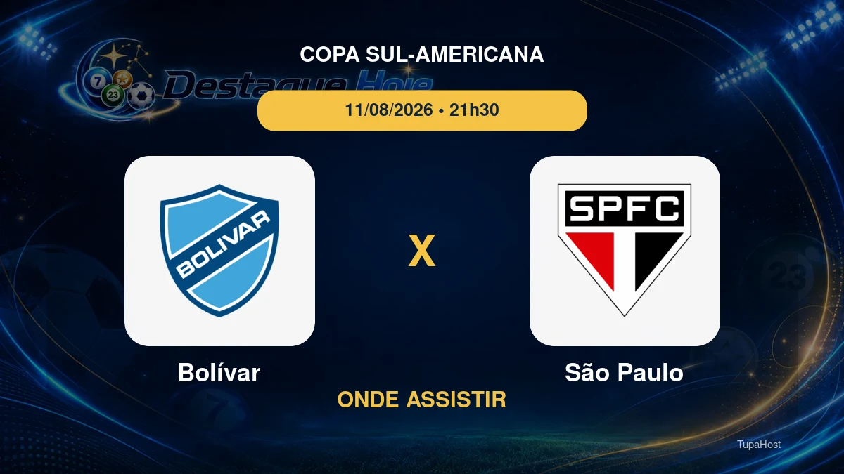 Bolívar x São Paulo onde assistir