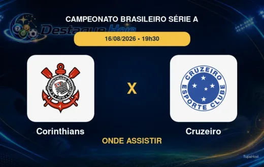 Corinthians x Cruzeiro onde assistir